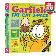 英文原版 加菲貓漫畫(huà)三合一合訂本7 Garfield Fat Cat 3 Pack 7