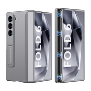 適用三星zfold6手機(jī)殼磁吸鉸鏈支架硬殼Samsung zfold6保護(hù)套GKK 支架款-冷山灰 SM-Fold6