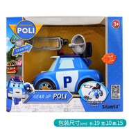 創(chuàng)京懿選變形警車珀利銀輝 變形警車珀利機(jī)器人 兒童玩具車poli 大號變形8 珀利汽車套裝833920 不可變形