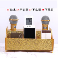 碩色ktv無(wú)線(xiàn)話(huà)筒架亞克力麥克風(fēng)放置架多功能話(huà)筒支架收納盒桌面臺式麥克風(fēng)話(huà)筒架 金色