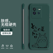 胲旺 iqooneo6手機殼iqooneo6se保護套超薄防摔散熱無邊框簡約個性創(chuàng)意動漫網(wǎng)紅硬殼 IQOONeo6SE【暗夜綠-龍貓家族】
