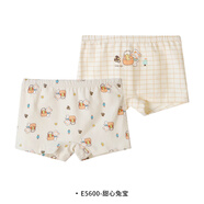 衣拉拉女童平角內褲彈力棉兒童內褲女孩四角內褲寶寶短褲學(xué)生內褲2條裝 甜心兔寶 2條 130 (130碼建議44-50斤)