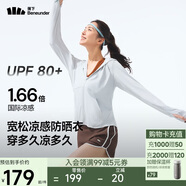 蕉下（beneunder）防曬衣女春夏涼感防紫外線新款A(yù)L818銀河灰S