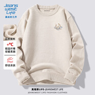 JEANSWEST LIFE真維斯情侶款毛衣秋冬季保暖男士針織衫青少年文藝風街頭氣質(zhì)毛衫