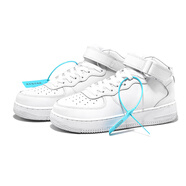 H8經(jīng)典板鞋男2026新款百搭莆田男鞋子空軍一號情侶休閑運動(dòng)小白鞋 全白色高幫【空軍旗艦版】 36