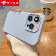 華為【品質(zhì)原裝】云感紙片無植絨散熱液態(tài)硅膠殼適用iPhone16pro 云青色云感液態(tài)硅膠【薄軟糯耐臟防指紋】 iPhone 16