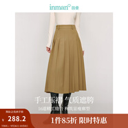 茵曼（INMAN）毛衣女蝴蝶結(jié)針織開衫2025春秋節(jié)女裝新款荷葉袖氣質(zhì)外套 卡其色-半身裙 18438095 常規(guī) XL