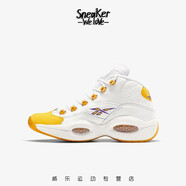 Reebok銳步 Question Mid 艾弗森答案 黑白紅男子籃球鞋 FX4278 38.5