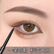 涵贊懶人眼線膠筆防水不脫妝持久不掉色不暈染女初學(xué)者內(nèi)眼線筆二合一 大氣黑色+深咖啡色[組合推薦]