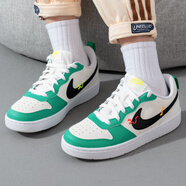 耐克（NIKE）官網(wǎng)官方 艦店板鞋女鞋 25夏季新款鞋子厚底板鞋低幫休閑運動鞋 【 COURT】【白綠】 37.5