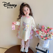 迪士尼（Disney）官方店旗艦女童秋裝衛衣2025新款小童春秋款衛衣裙卡通印花小馬寶 圖片色 90 cm