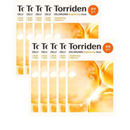 TORRIDEN玻尿酸面膜貼桃瑞丹低分子安瓶補水貼片式面膜10片/盒 維他命亮白面膜10片