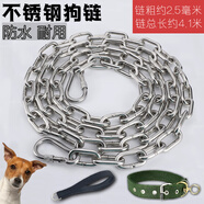 磊嘉【不銹鋼狗鏈】防咬狗鏈子狗繩拴狗鐵鏈狗鏈大型犬中小型犬拴狗繩 6-30斤#4.1米長2.5毫米粗狗鏈