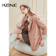 KBNE西裝外套女春秋款休閑小西服2025春裝新款韓版顯瘦小個(gè)子上衣 橘紅色/南瓜紅 S