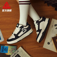 匹克（PEAK）態(tài)極畫(huà)報板鞋男秋冬季新款休閑滑板鞋子男鞋情侶款潮百搭運動(dòng)鞋女 【女款】黑色/米白 40