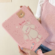 拓亞 2025新款ipad11保護套mini7可旋轉air7/6蘋(píng)果平板電腦保護殼pro11殼10.9英寸可愛(ài)卡通帶筆槽防摔 【兔子小熊氣球】亞克力360°旋轉單殼 iPad mini7/6(8.3英