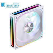 喬思伯（JONSBO）ZA120/240/360 積木風(fēng)扇ARGB神光同步12CM電腦散熱風(fēng)扇臺式機PWM溫控靜音120mm水冷連體機箱風(fēng)扇 ZA-120W ARGB 白色 正葉