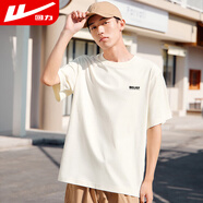 回力短袖t恤男夏季圓領(lǐng)打底衫男印花透氣休閑百搭上衣男裝