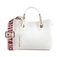 阿瑪尼（ARMANI）EA女士可拆卸肩帶單肩斜挎包背提包 白色 EW000382 AF12103 M0034