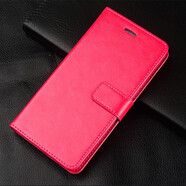 居小智適用4G版紅米note9手機(jī)殼redminote9翻蓋式皮套錢包插卡外殼全包防摔硅膠軟殼保護(hù)套 紅米note9-4G版【玫紅色】 錢包式皮套