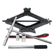 實(shí)力立牌（STAND UPRIGHT）ST-14721+608B汽車千斤頂 輪胎扳手 剪式省力換胎 轎車SUV便攜應(yīng)急汽修工具套裝