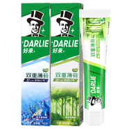 好來(lái)黑人雙重薄荷多效護理牙膏120g/180g清潔牙齒呵護牙齦清新口氣 海洋調160g+森林調160g