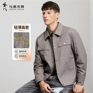 與狼共舞【宮廷文化聯(lián)名】夾克男休閑翻領(lǐng)滿(mǎn)身印花男士外套 701卡其 175