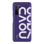 華為nova7手機殼5g版液態(tài)硅膠保護殼套pro全包四角防摔簡(jiǎn)約個(gè)性超薄磨砂軟膠原廠(chǎng)男女款 Nova7 SE手機殼 （紫色Logo）