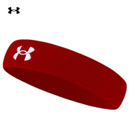 安德瑪（Under Armour）運(yùn)動(dòng)發(fā)帶男女止汗帶吸汗頭帶跑步導(dǎo)汗帶籃球防汗頭巾箍護(hù)額 紅色