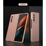 適用三星GalaxyZ fold2手機殼全包防摔折疊w20超薄純色時(shí)尚創(chuàng  )意潮 超薄款迷霧金 三星Galaxy Fold/W2020/F9000