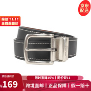 TOMMY HILFIGER湯米 希爾費(fèi)格皮帶男士腰帶簡(jiǎn)約旗標(biāo)商務(wù)休閑針扣Z奢侈品潮牌 11TL08X009-014 38