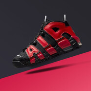 耐克（NIKE）Air More Uptempo GS 大Air皮蓬籃球鞋 黑紅藍(lán)鴛鴦DM0017-001 36.5