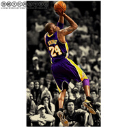科比海報NBA籃球體育復(fù)古懷舊牛皮紙海報宿舍壁紙貼畫裝飾畫 T109 科比投籃
