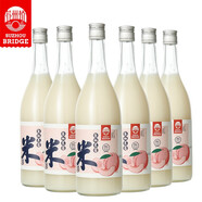 蘇州橋  蜜桃米露750ml*6瓶整箱裝0.5度甜米酒聚會小酌