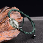 原創(chuàng)手工飾品綠幽靈手鏈 轉(zhuǎn)運(yùn)珠綠幽靈聚寶盆手串本命年禮物水晶