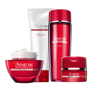 雅芳（AVON）雅芳新活彈潤緊致潔面洗面奶爽膚水精華液面霜眼霜提拉 潔面+水+面霜+眼霜