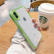 墨迪（Muedy）適用蘋果xr手機殼iPhonexsmax透明氣囊se3加厚防摔7/8plus保護套 【透綠色】 蘋果X/XS通用
