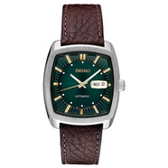 精工（SEIKO）男表 ReCraft系列酒桶型自動(dòng)機(jī)械男士手表 星期日歷顯示 皮帶 SNKP27