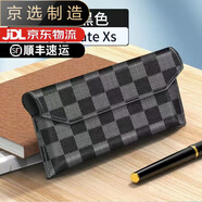 三星（SAMSUNG）【品質(zhì)原裝】適用于w22手機殼fold3真皮全包殼折疊屏zflip3保護套 定制款丨格子紋黑色丨信封式蓋頭 三星Fold3/W22/F9260
