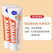 ELMEX德國進(jìn)口兒ELMEX兒童牙膏寶寶含氟牙齦護(hù)理0-6歲嬰幼兒6-12歲 0-6歲牙膏2支裝