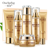一枝春（OneSpring）一枝春蝸牛原液套盒六件套補(bǔ)水保濕提亮膚色 一枝春蝸牛舒潤保濕六件套禮