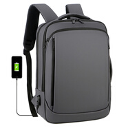 易科星 15.6英寸酷睿i7筆記本包iruQ15S電腦單肩手提包iruZ15X內膽包 雙肩背包-灰色