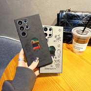 圖上途 適用三星S23ultra手機殼S24ultra保護套卡通動(dòng)漫新款防摔全包鏡頭男女款素皮s22ultra創(chuàng  )意鐳射 黑色【超能小新】精致親膚手感 三星S24Ultra