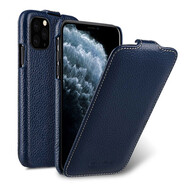 錦灝適用三星Galaxy S25 Ultra手機殼真皮s24+上下翻蓋保護套商務(wù)全包防摔時(shí)尚高檔 上下翻蓋皮套深藍色荔枝紋 三星s24ultra