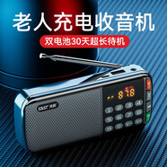 先科（SAST） N28收音機老年人V30便攜式迷你播放器充電插卡廣播隨身聽音樂聽歌半導(dǎo)體戲曲唱戲機 N28黑色【操作簡單一鍵收音】