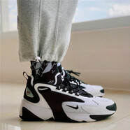 耐克（NIKE）Zoom 2K 黑白熊貓鞋厚底氣墊緩震復古老爹鞋男女情侶運動(dòng)休閑鞋 AO0269-101黑白男子 40