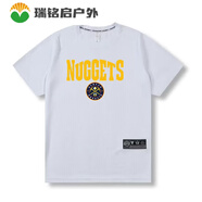 ZKHE丹掘金隊t恤nba籃球t恤男掘金熱火馬刺快船雷霆短袖投籃訓(xùn)練服 掘金白色 XL1681755865KG