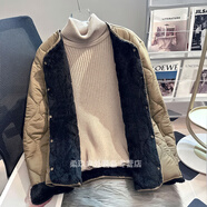 筏芯校服神器內(nèi)膽初高中學(xué)生穿小棉襖男中大童加絨加厚保暖羽絨棉 LCY1025袖子也加絨咖色 4 L 180斤內(nèi)