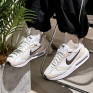 耐克（NIKE）鞋子女鞋休閑鞋 24秋季新款運動鞋AIR MAX氣墊緩震舒適低幫跑步鞋 DC4068-102 白色米黃 36.5