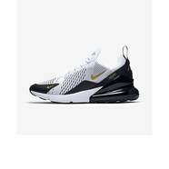 耐克（NIKE）Air Max 270大氣墊 緩震支撐運(yùn)動(dòng)鞋舒適透氣 男士跑步鞋 公路跑鞋 白黑金AV7892-100 44.5碼/US10.5